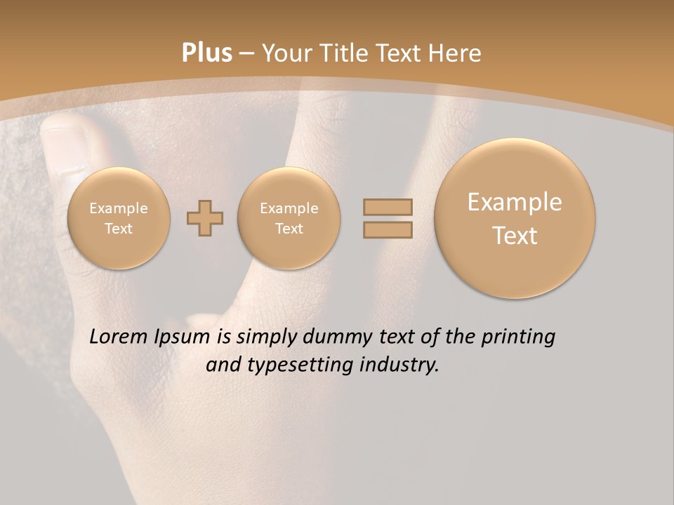 A Man With His Hands On His Face PowerPoint Template