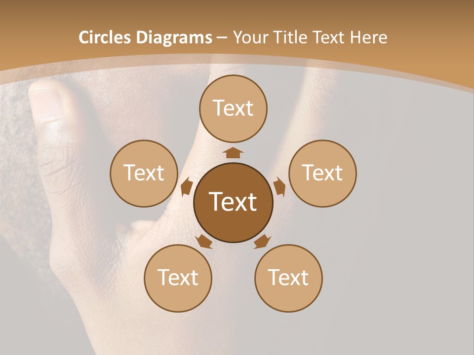 A Man With His Hands On His Face PowerPoint Template