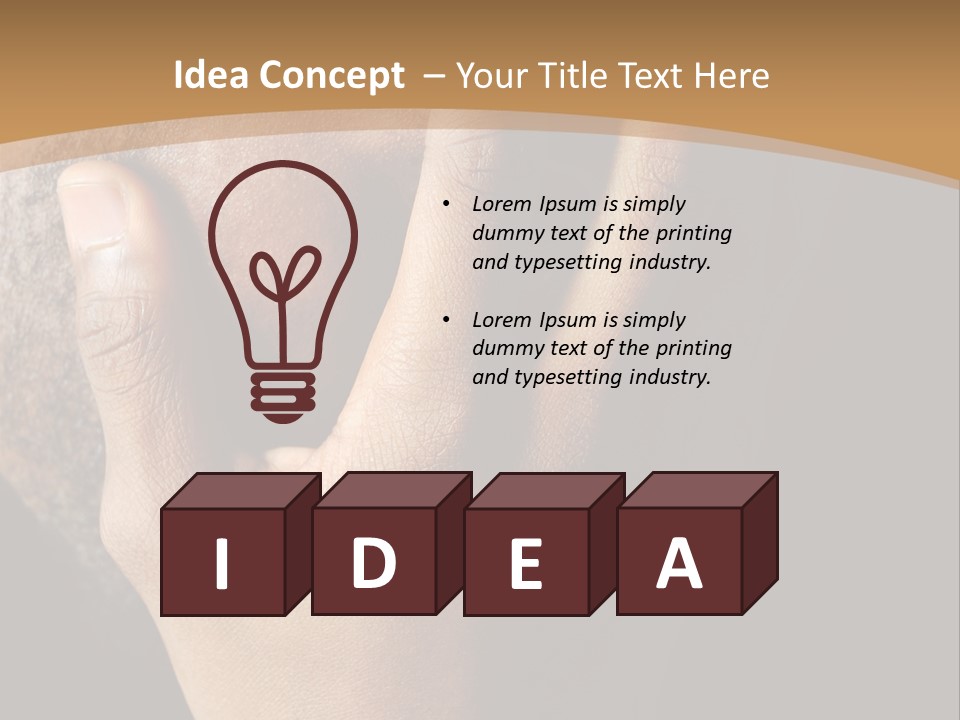 A Man With His Hands On His Face PowerPoint Template