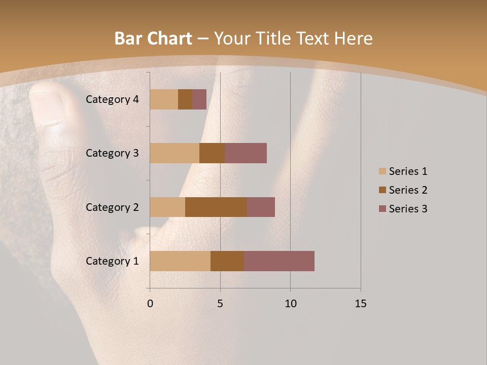 A Man With His Hands On His Face PowerPoint Template