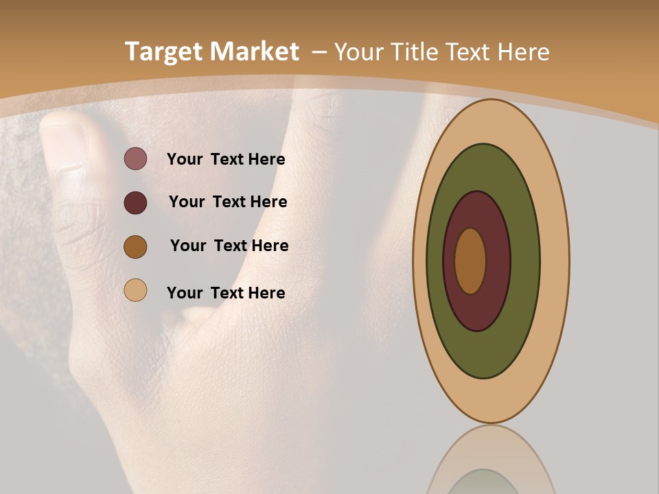 A Man With His Hands On His Face PowerPoint Template