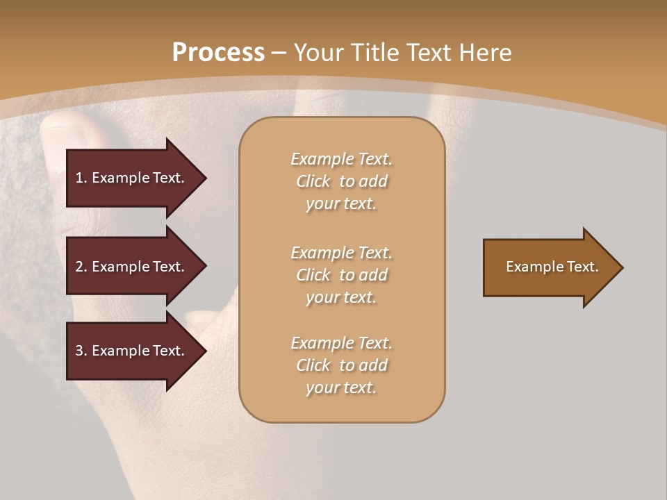 A Man With His Hands On His Face PowerPoint Template