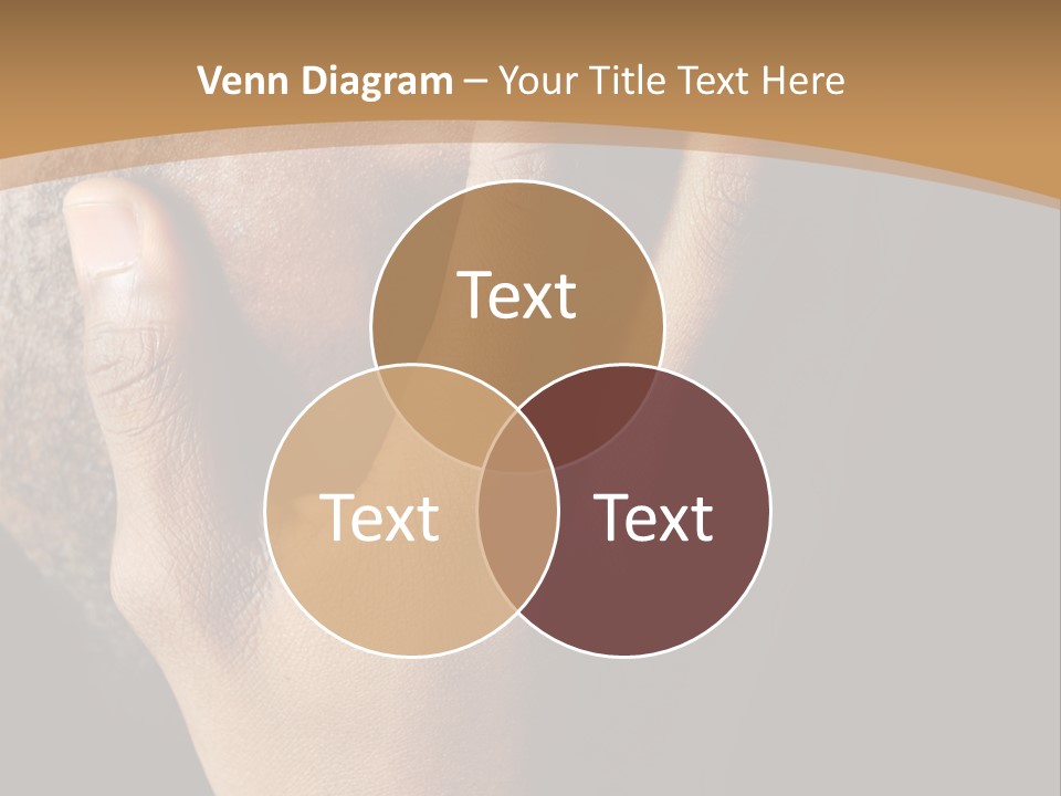 A Man With His Hands On His Face PowerPoint Template