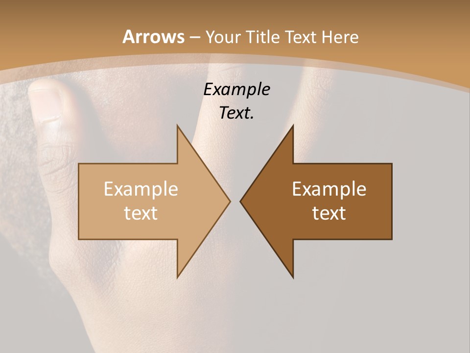 A Man With His Hands On His Face PowerPoint Template