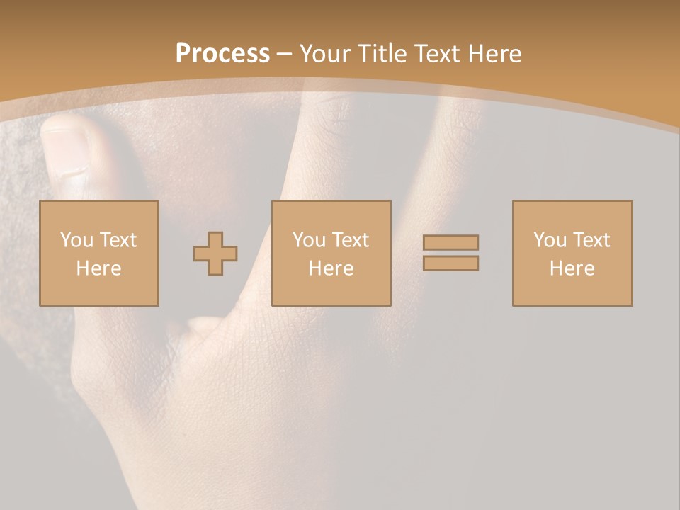 A Man With His Hands On His Face PowerPoint Template
