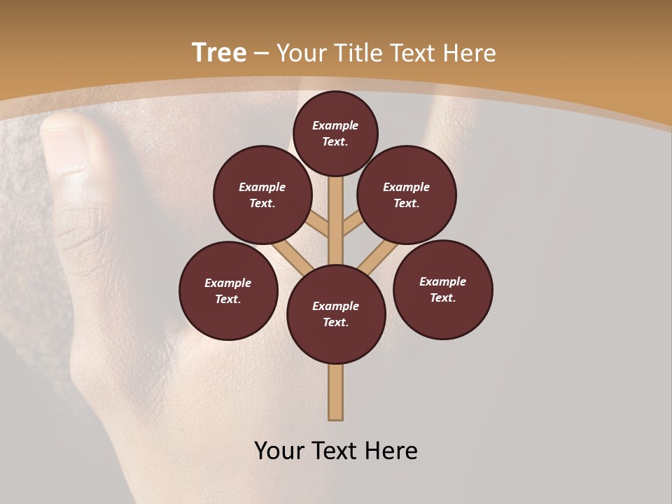 A Man With His Hands On His Face PowerPoint Template