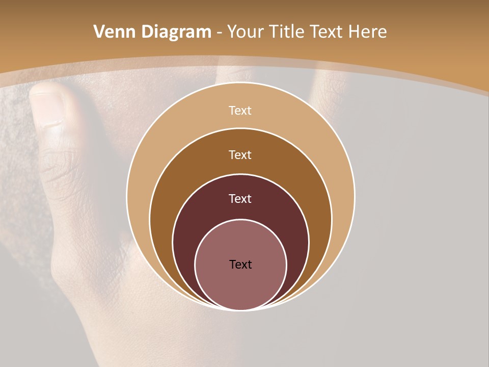 A Man With His Hands On His Face PowerPoint Template
