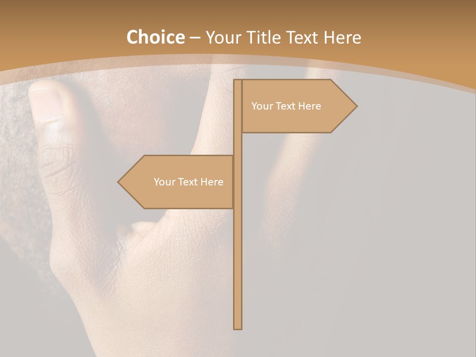 A Man With His Hands On His Face PowerPoint Template