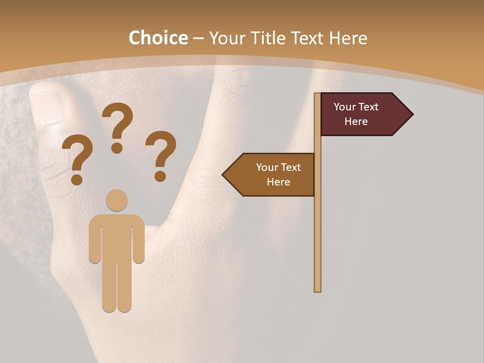 A Man With His Hands On His Face PowerPoint Template