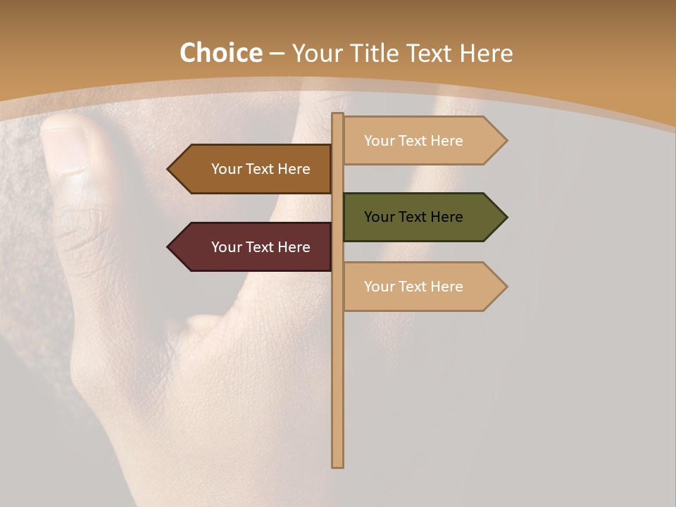 A Man With His Hands On His Face PowerPoint Template