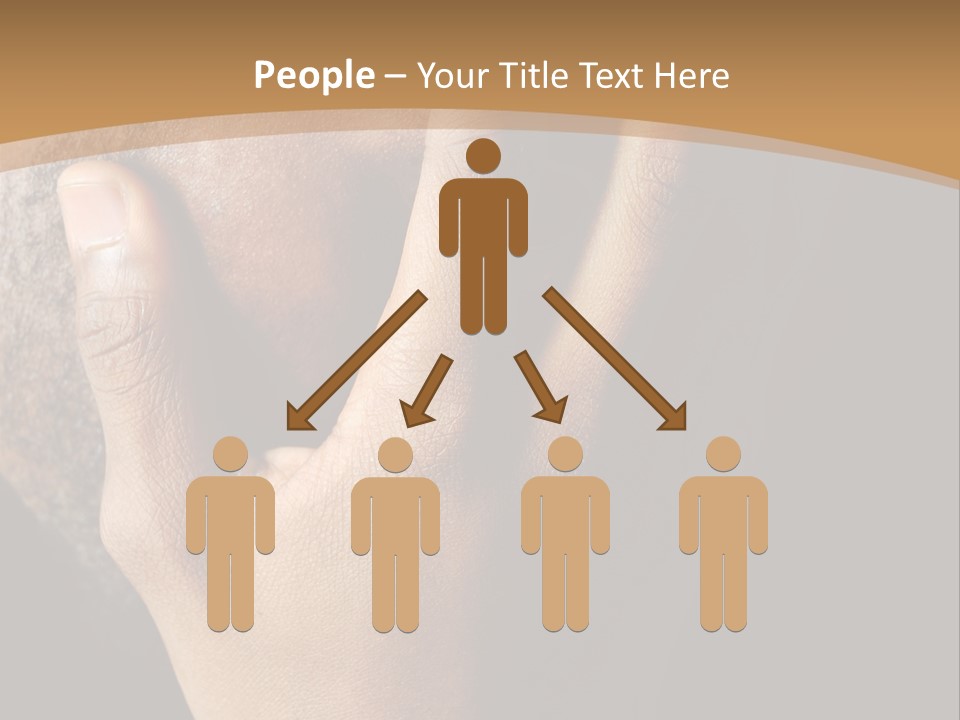 A Man With His Hands On His Face PowerPoint Template