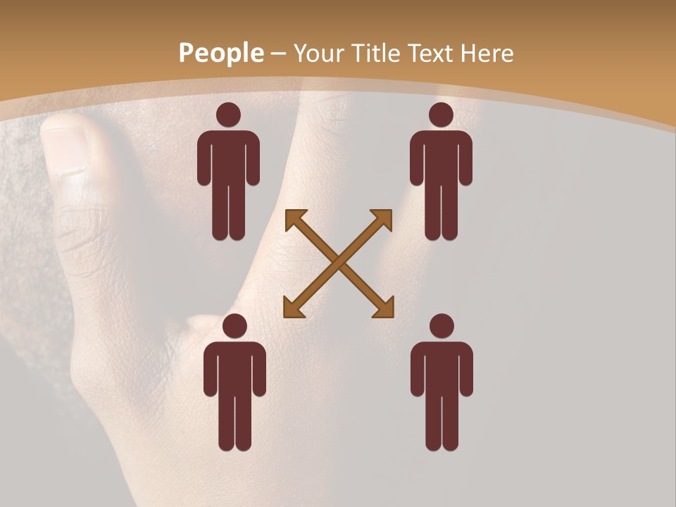 A Man With His Hands On His Face PowerPoint Template