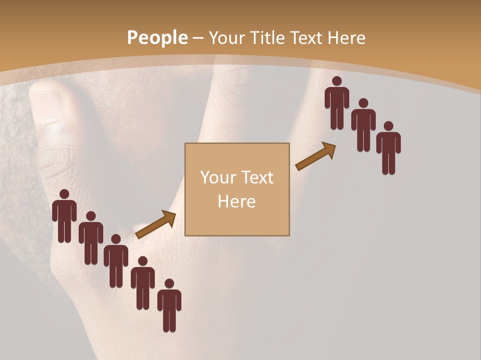 A Man With His Hands On His Face PowerPoint Template