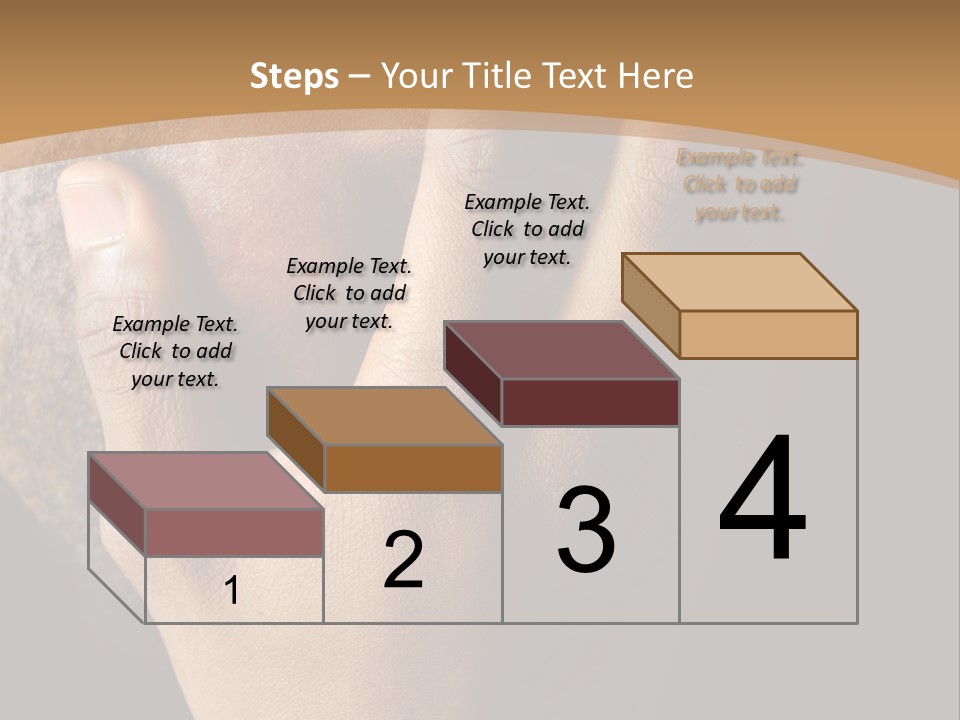 A Man With His Hands On His Face PowerPoint Template