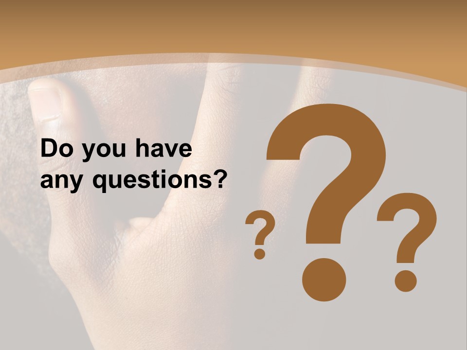 A Man With His Hands On His Face PowerPoint Template