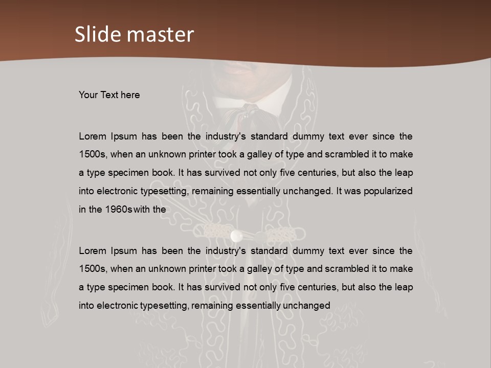 A Man Wearing A Sombrero Powerpoint Template PowerPoint Template