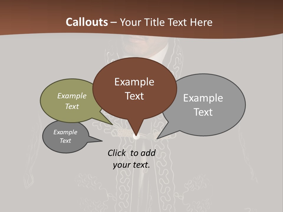 A Man Wearing A Sombrero Powerpoint Template PowerPoint Template