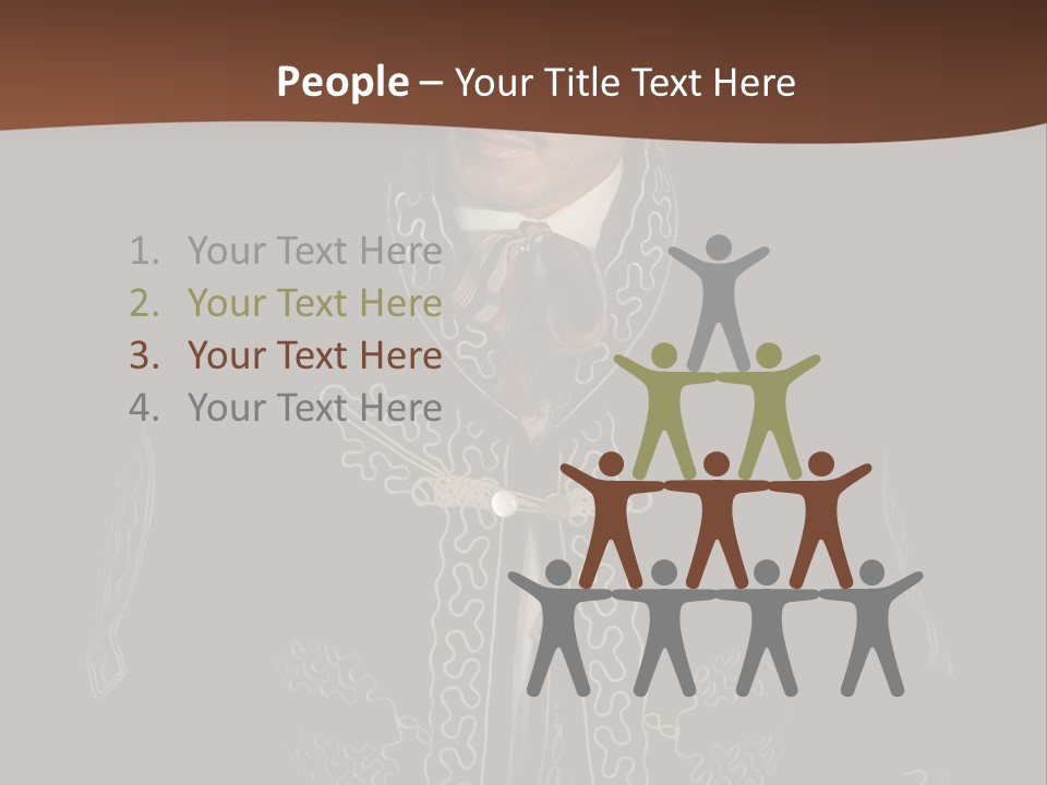 A Man Wearing A Sombrero Powerpoint Template PowerPoint Template