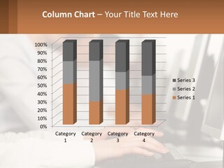 A Group Of People Working On Computers In A Row PowerPoint Template