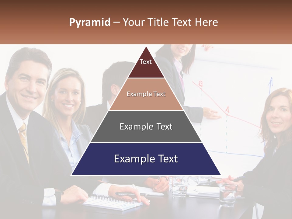 A Group Of Business People Sitting At A Table PowerPoint Template