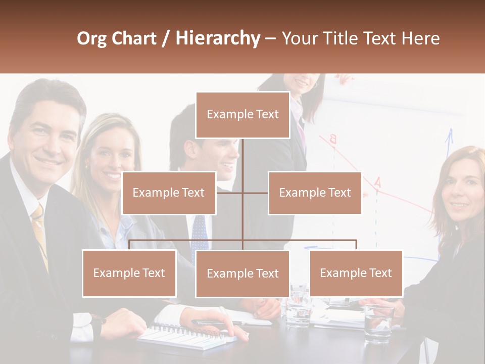 A Group Of Business People Sitting At A Table PowerPoint Template