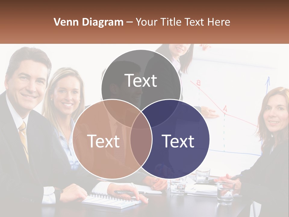 A Group Of Business People Sitting At A Table PowerPoint Template