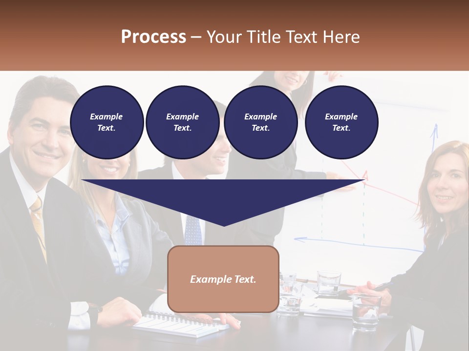 A Group Of Business People Sitting At A Table PowerPoint Template