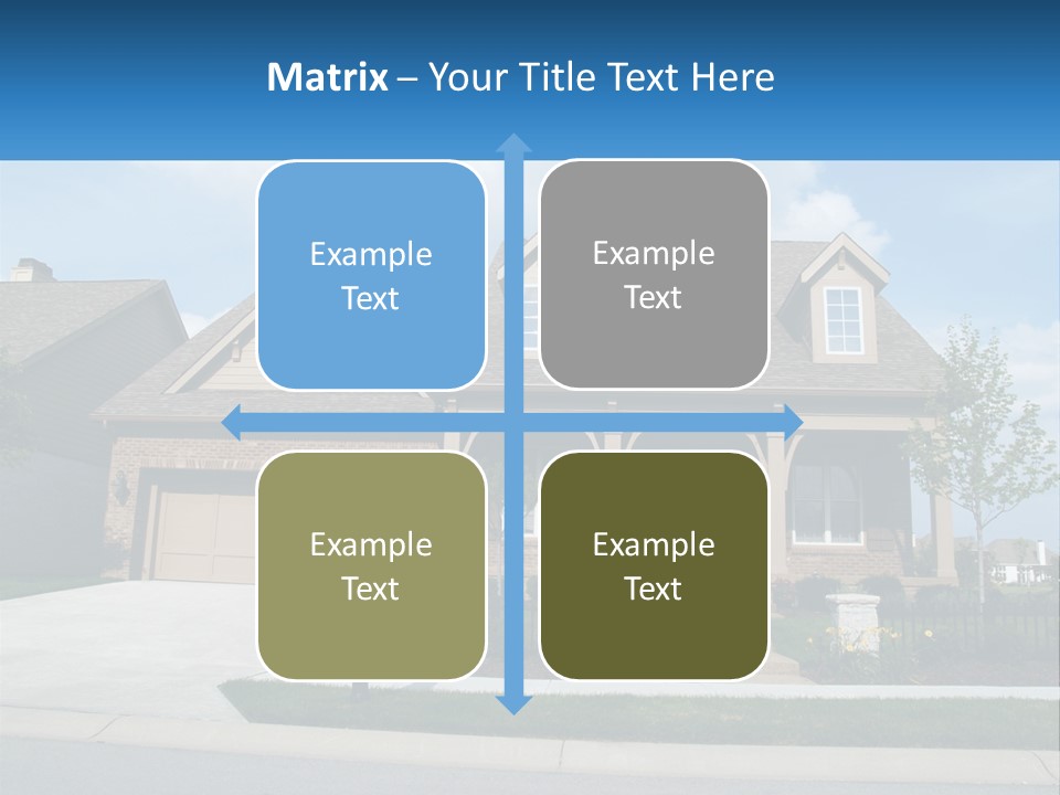 A House With A Gate And A Mailbox In Front Of It PowerPoint Template