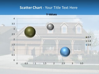 A House With A Gate And A Mailbox In Front Of It PowerPoint Template