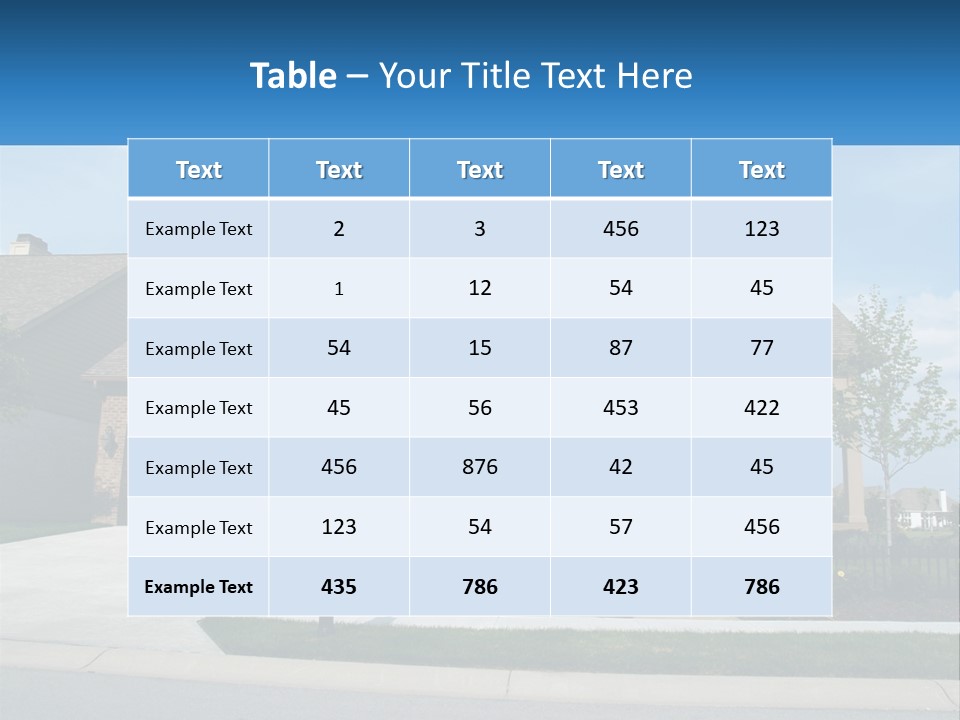 A House With A Gate And A Mailbox In Front Of It PowerPoint Template