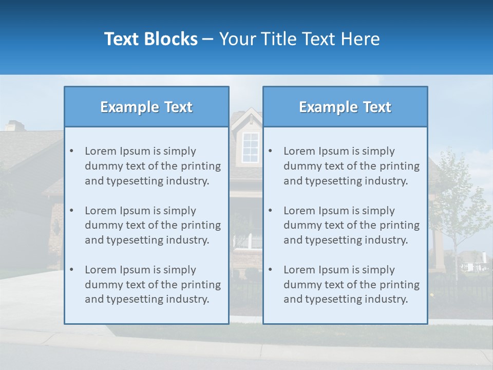 A House With A Gate And A Mailbox In Front Of It PowerPoint Template