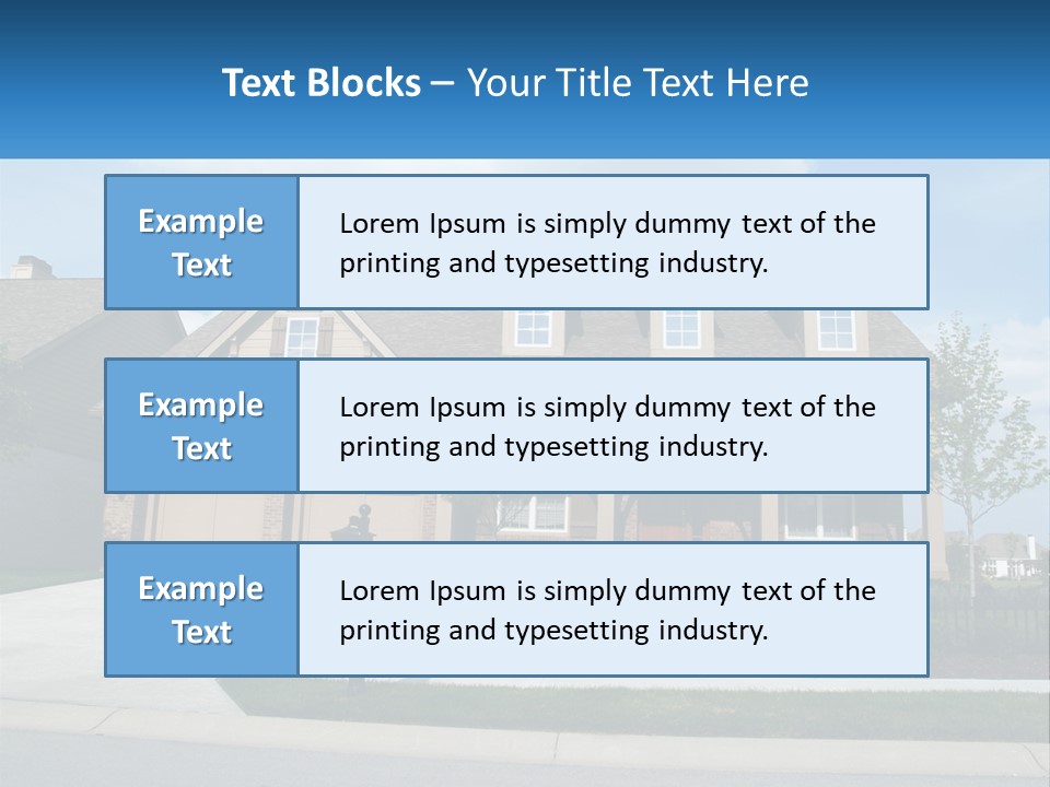 A House With A Gate And A Mailbox In Front Of It PowerPoint Template