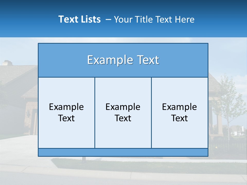 A House With A Gate And A Mailbox In Front Of It PowerPoint Template