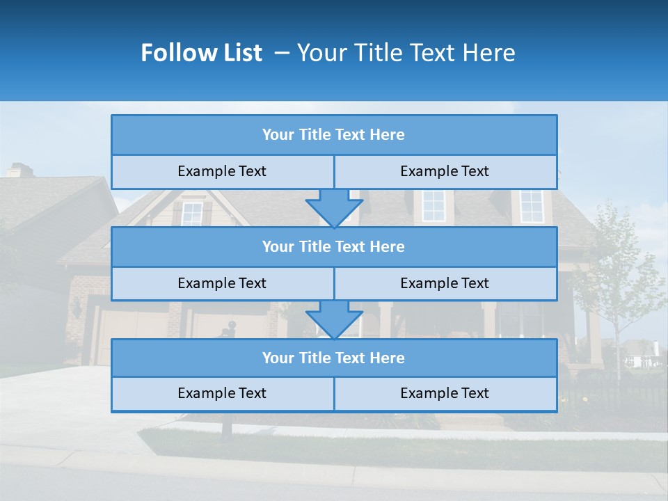 A House With A Gate And A Mailbox In Front Of It PowerPoint Template