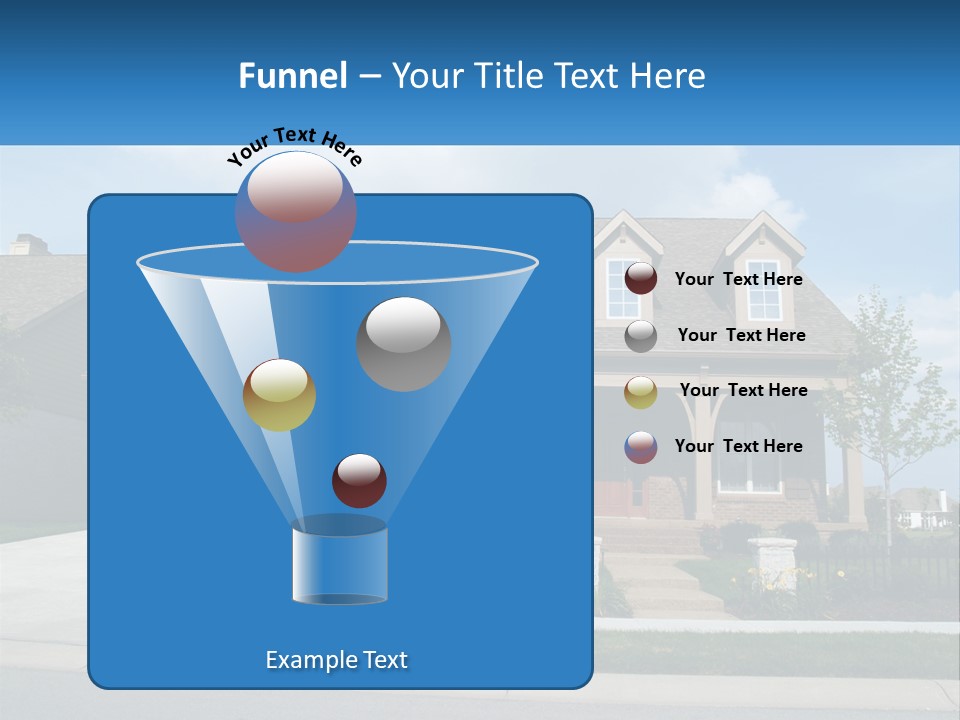 A House With A Gate And A Mailbox In Front Of It PowerPoint Template