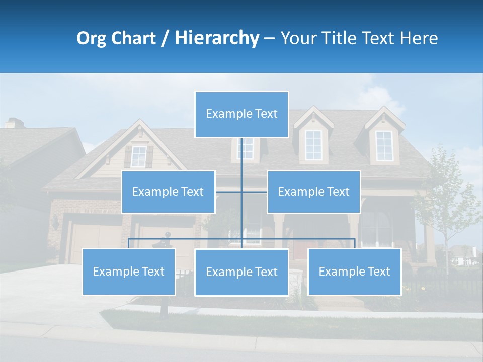 A House With A Gate And A Mailbox In Front Of It PowerPoint Template