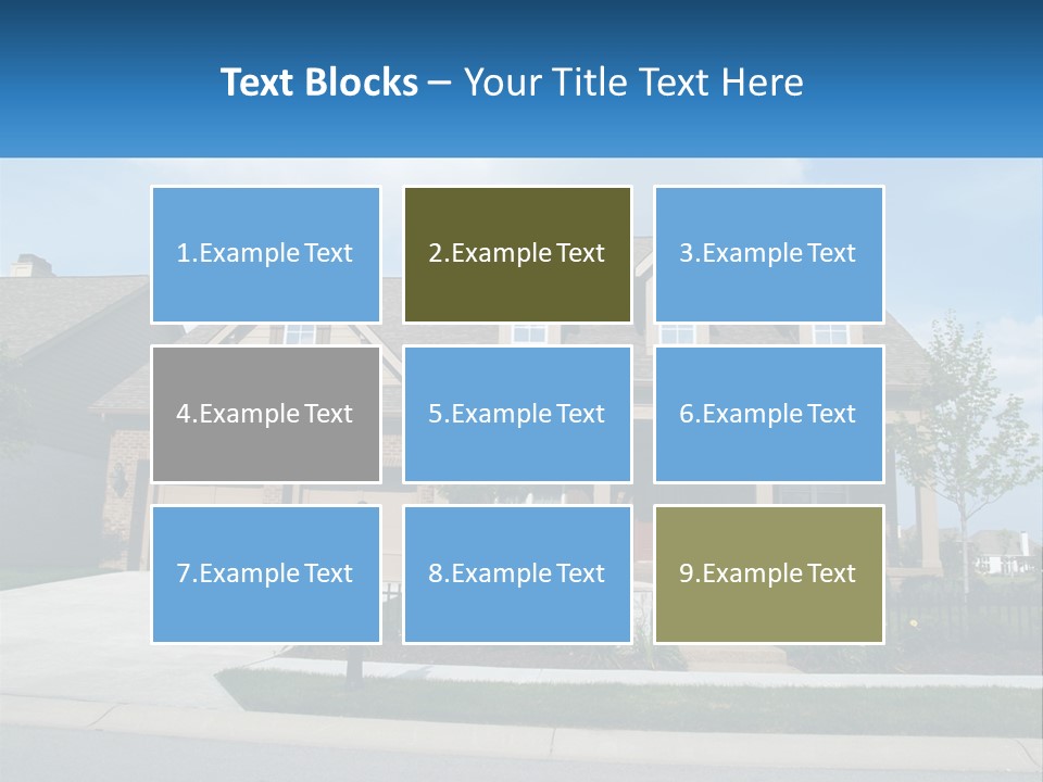 A House With A Gate And A Mailbox In Front Of It PowerPoint Template