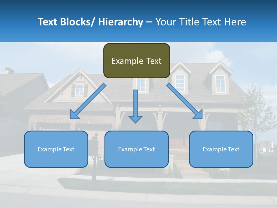A House With A Gate And A Mailbox In Front Of It PowerPoint Template
