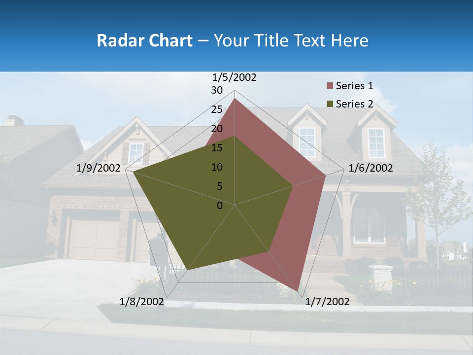 A House With A Gate And A Mailbox In Front Of It PowerPoint Template