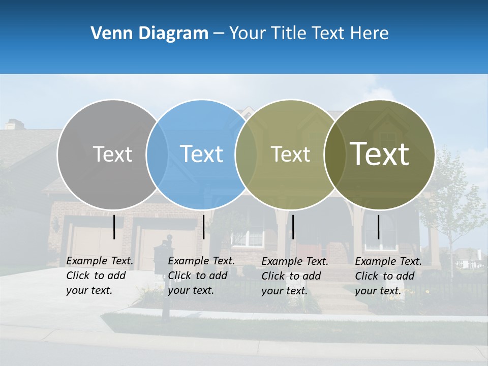 A House With A Gate And A Mailbox In Front Of It PowerPoint Template