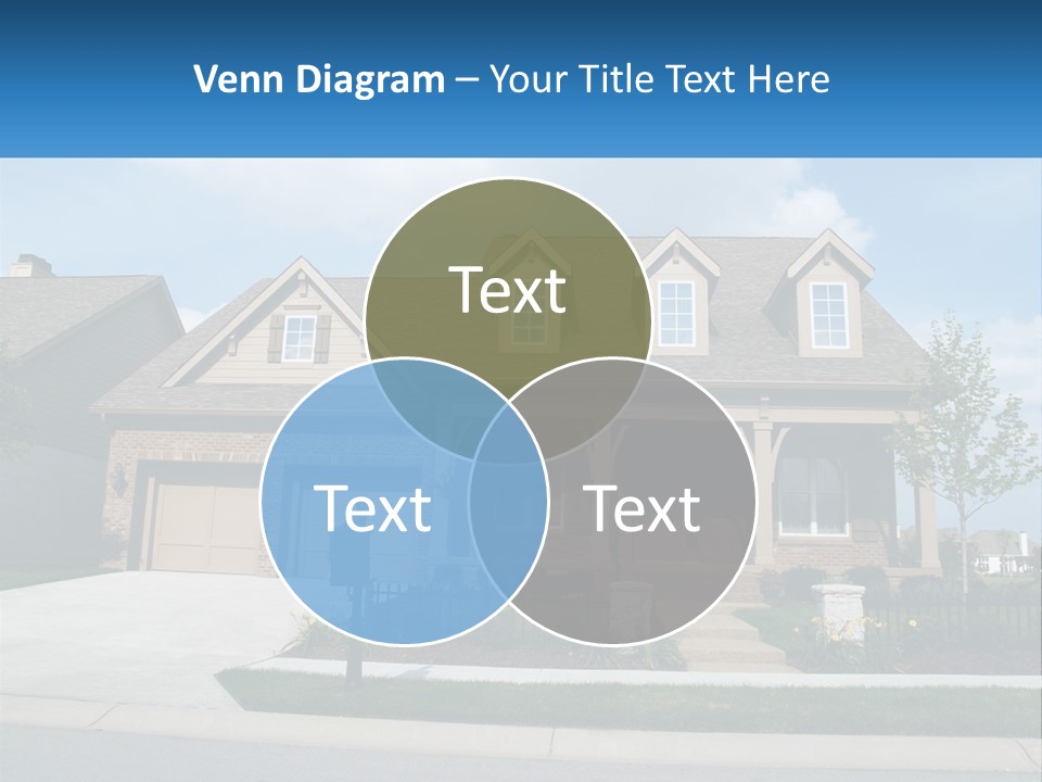 A House With A Gate And A Mailbox In Front Of It PowerPoint Template