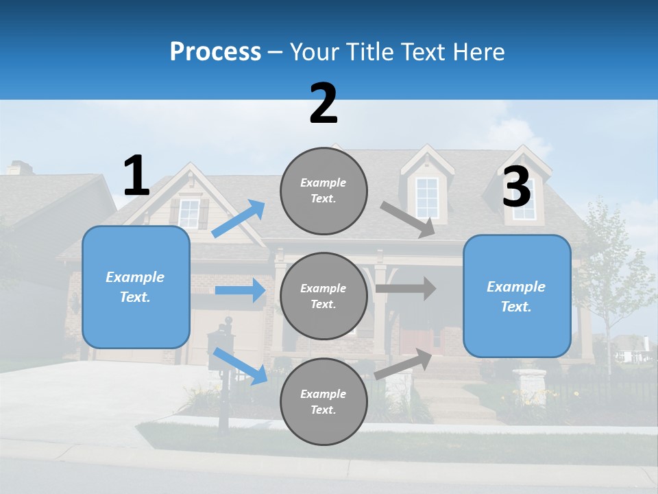 A House With A Gate And A Mailbox In Front Of It PowerPoint Template