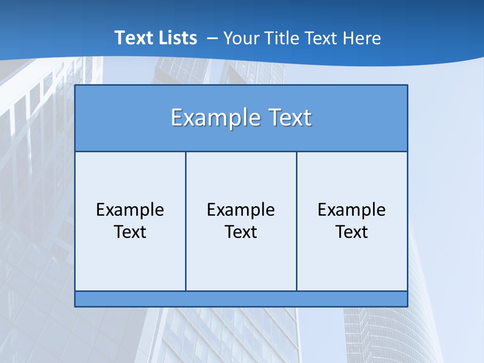 A Group Of Skyscrapers With A Blue Sky In The Background PowerPoint Template