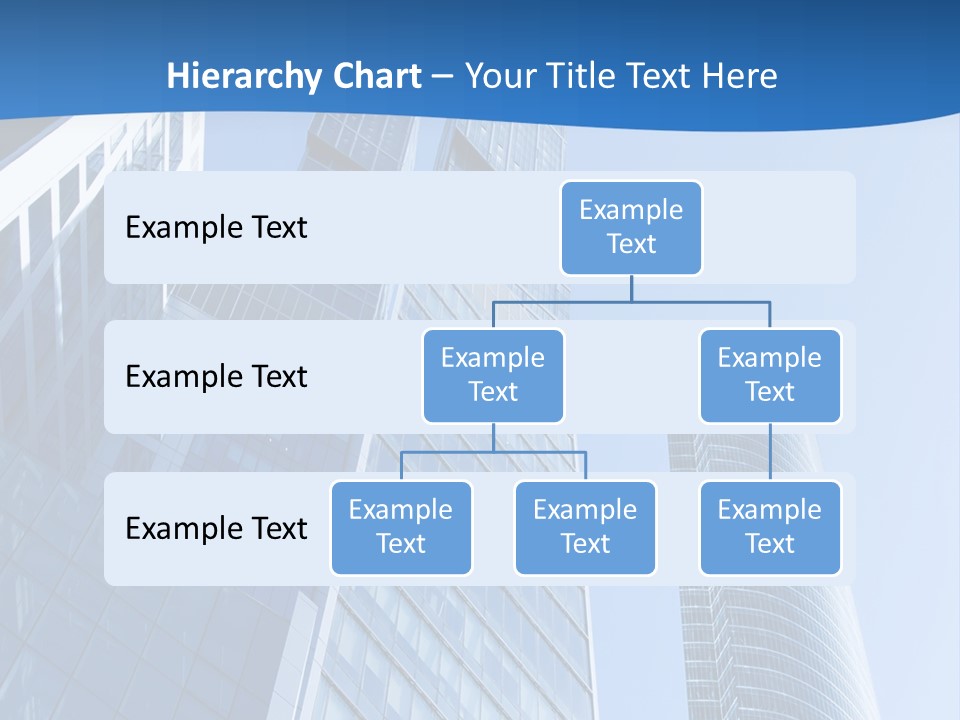 A Group Of Skyscrapers With A Blue Sky In The Background PowerPoint Template