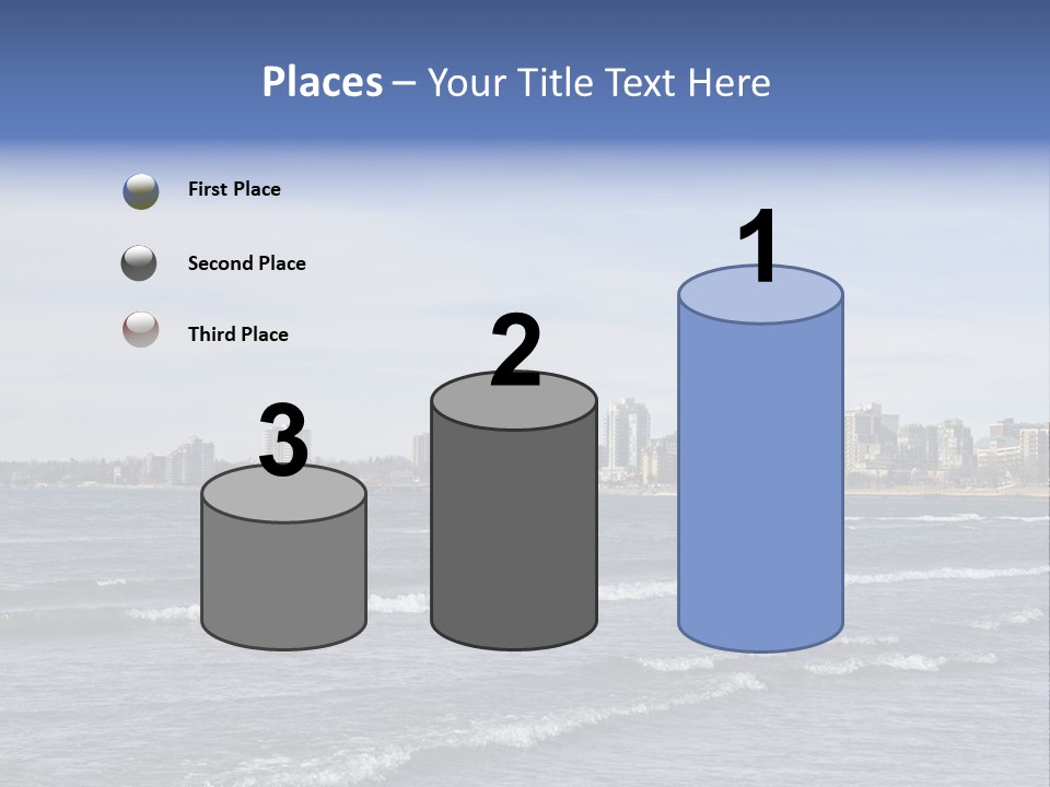 A Large Body Of Water With A City In The Background PowerPoint Template