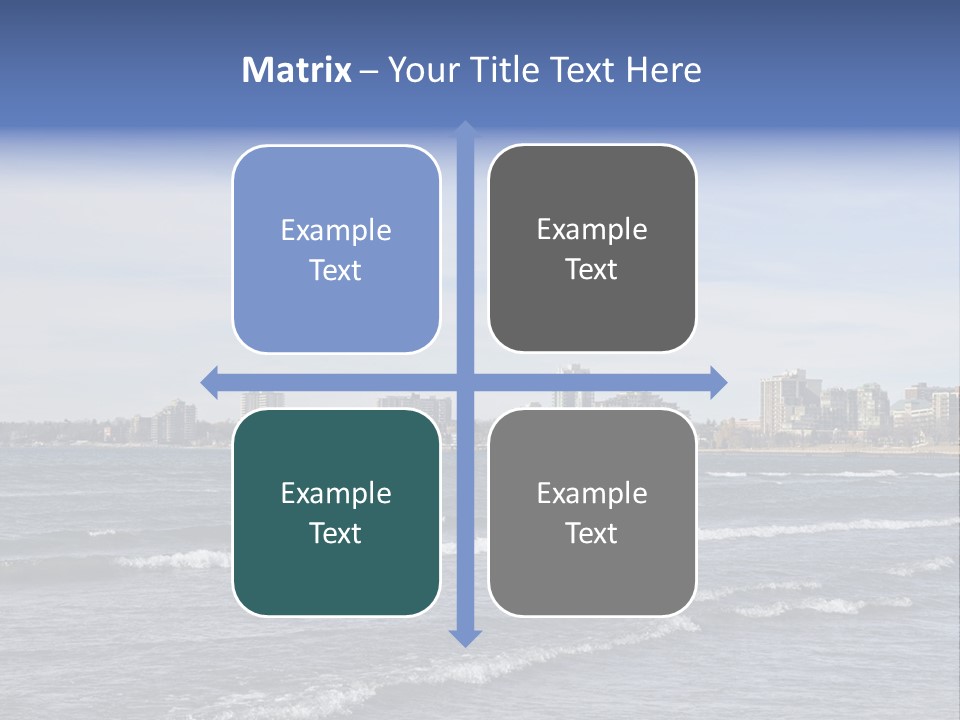 A Large Body Of Water With A City In The Background PowerPoint Template