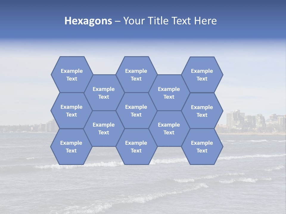 A Large Body Of Water With A City In The Background PowerPoint Template