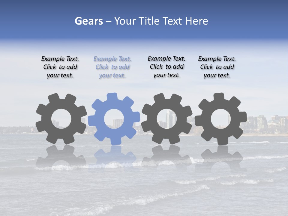 A Large Body Of Water With A City In The Background PowerPoint Template