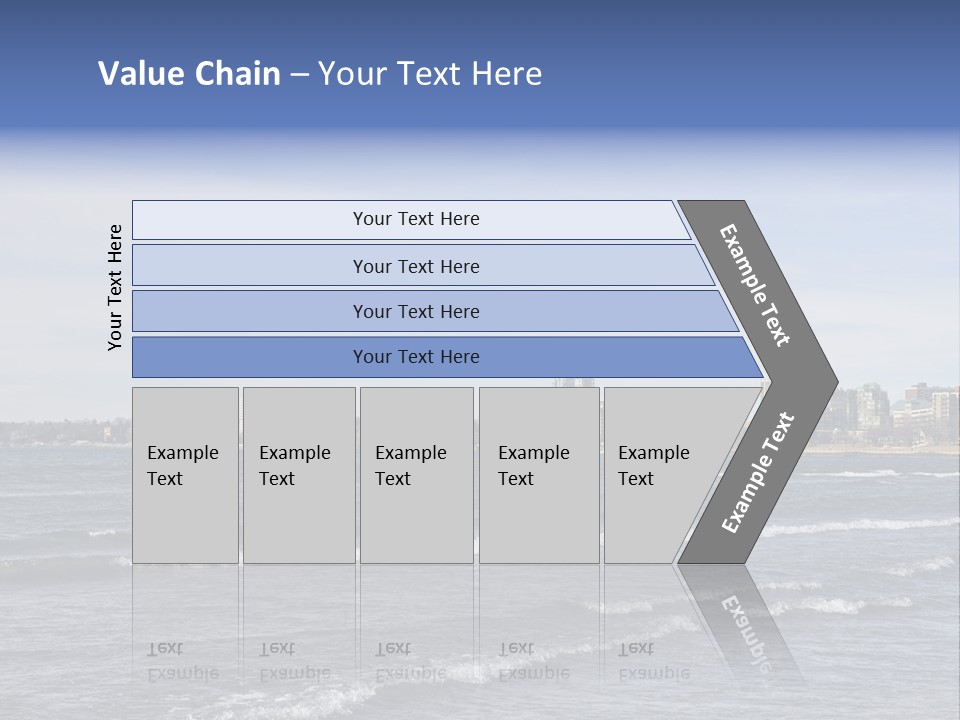 A Large Body Of Water With A City In The Background PowerPoint Template