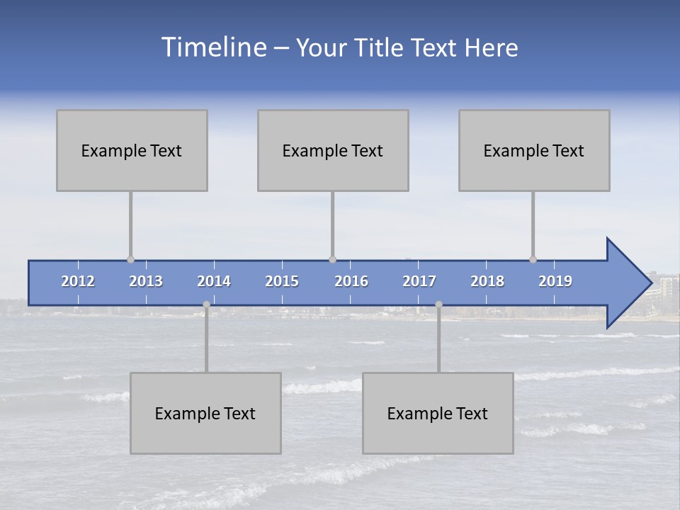 A Large Body Of Water With A City In The Background PowerPoint Template